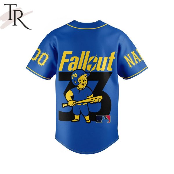 Vault-Tec Fallout Custom Baseball Jersey