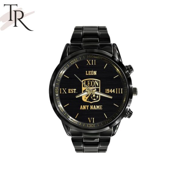 LIGA MX Club Leon Special Black Stainless Steel Watch