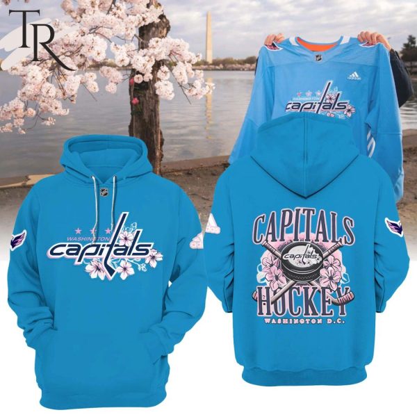 Capitals Hockey Washington D.C Cherry Blossom Hoodie, Cap