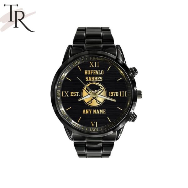 NHL Buffalo Sabres Special Black Stainless Steel Watch