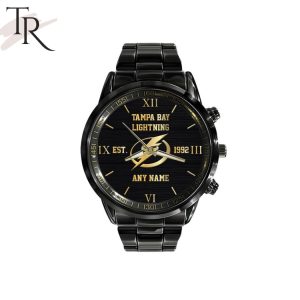 NHL Tampa Bay Lightning Special Black Stainless Steel Watch