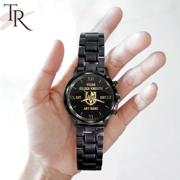 NHL Vegas Golden Knights Special Black Stainless Steel Watch