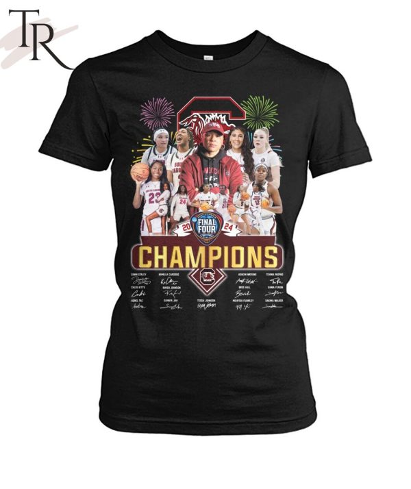 2024 Women’s Final Four Champions South Carolina Gamecocks T-Shirt