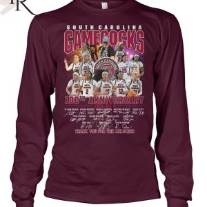 South Carolina Gamecocks 100th Anniversary 1924-2024 Thank You For The Memories T-Shirt