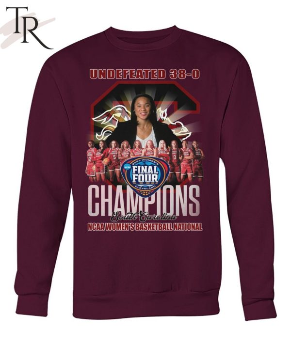 Undefeated 38-0 Champions South Carolina NCAA Women’s Basketball National T-Shirt