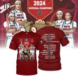 South Carolina Gamecocks 2024 NCAA Women’s Basketball National 3 Time Champions Hoodie