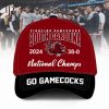 Fighting South Carolina Gamecocks 2024 38-0 National Champs Go Gamecocks Classic Cap – Black