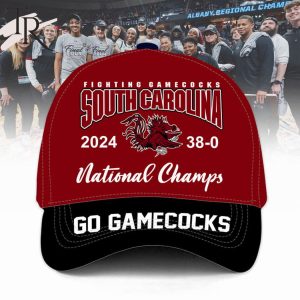 Fighting South Carolina Gamecocks 2024 38-0 National Champs Go Gamecocks Classic Cap – Garnet
