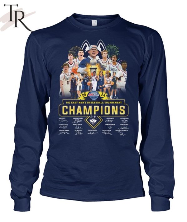2024 Big East Men’s Basketball Tournament Champions Uconn Huskies T-Shirt