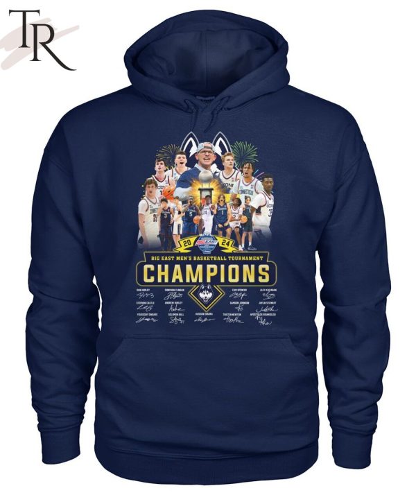 2024 Big East Men’s Basketball Tournament Champions Uconn Huskies T-Shirt