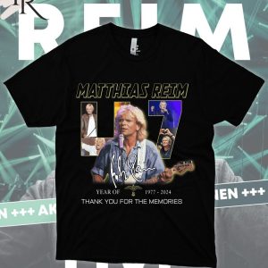 Matthias Reim 47 Years Of 1977-2024 Thank You For The Memories T-Shirt