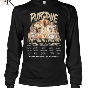 Purdue Boilermakers 128th Anniversary 1896-2024 Thank You For The Memories T-Shirt