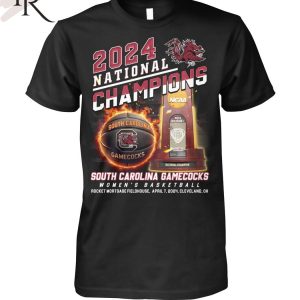 2024 National Champions South Carolina Gamecocks Rocket Mortgage Fieldhouse April 7, 2024 Cleveland, OH T-Shirt