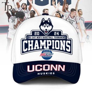 2024 Big East Men’s Basketball Tournament Champions Uconn Huskies Classic Cap – White