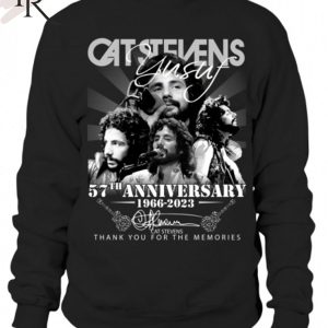 Cat Stevens 57th Anniversary 1966-2023 Thank You For The Memories T-Shirt