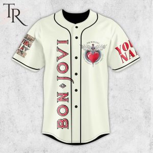Bon Jovi Shot Through The Heart And You’re To Blame Custom Baseball Jersey