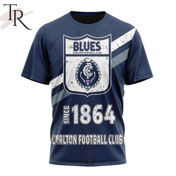 AFL Carlton Football Club Special Retro Heritage Design Hoodie
