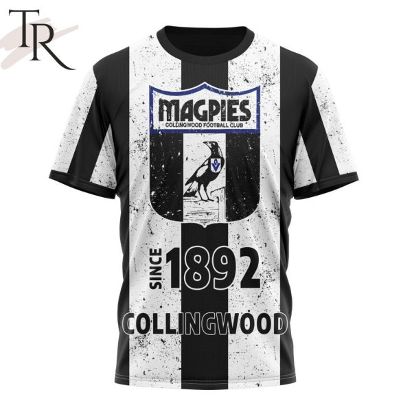 AFL Collingwood Football Club Special Retro Heritage Design Hoodie