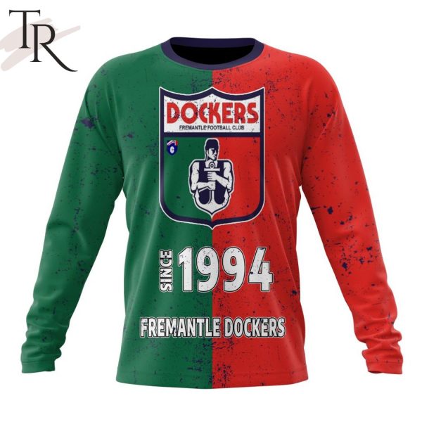 AFL Fremantle Dockers Special Retro Heritage Design Hoodie