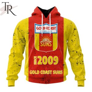 AFL Gold Coast Suns Special Retro Heritage Design Hoodie