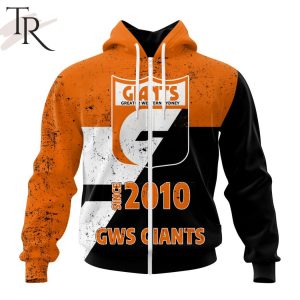 AFL Greater Western Sydney Giants Special Retro Heritage Design Hoodie