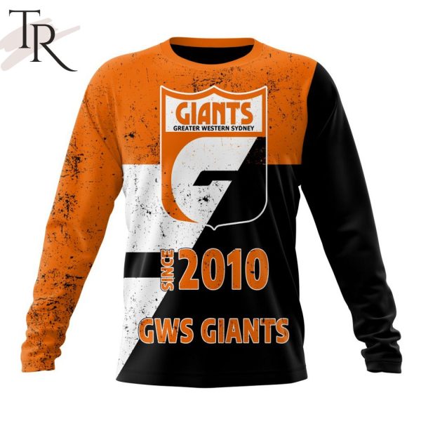 AFL Greater Western Sydney Giants Special Retro Heritage Design Hoodie