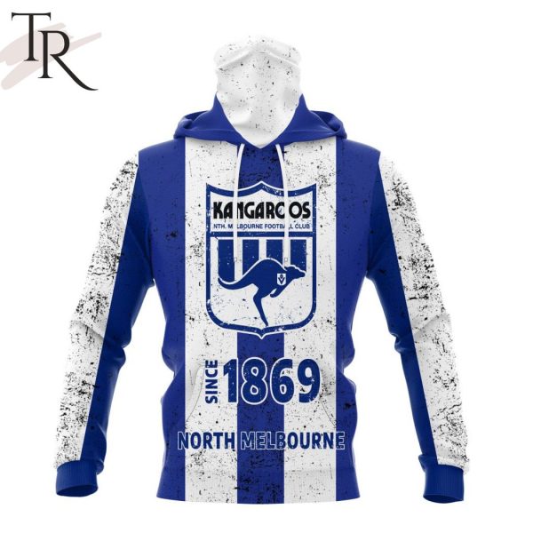 AFL North Melbourne Football Club Special Retro Heritage Design Hoodie