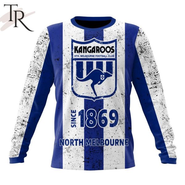 AFL North Melbourne Football Club Special Retro Heritage Design Hoodie