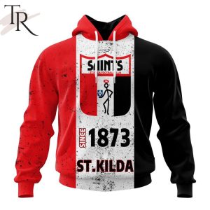 AFL St Kilda Football Club Special Retro Heritage Design Hoodie