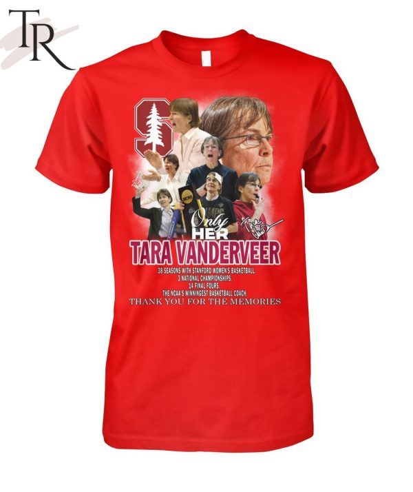 Only Her Tara Vanderveer The NCAA’s Winningest Basketball Coach Thank You For The Memories T-Shirt