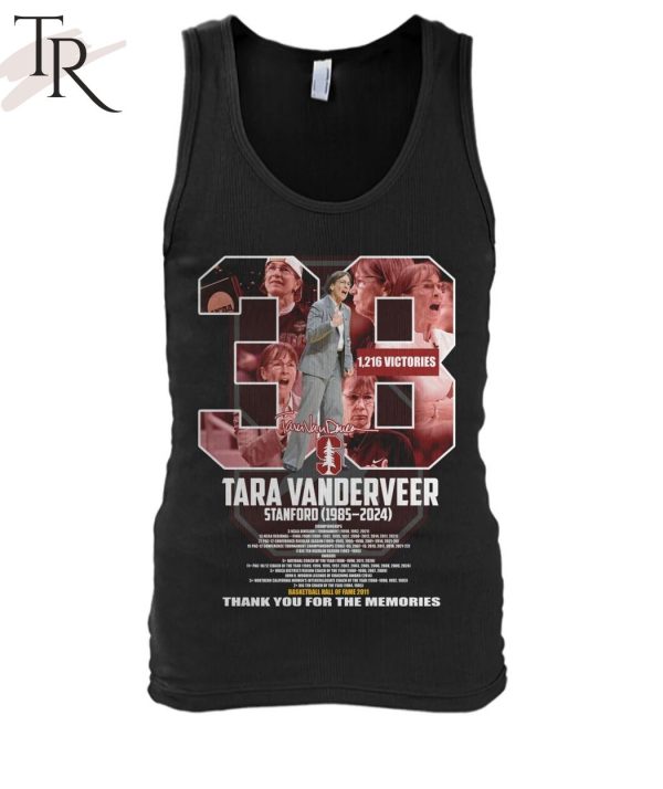 Tara Vanderveer Stanford 1985-2024 Thank You For The Memories T-Shirt