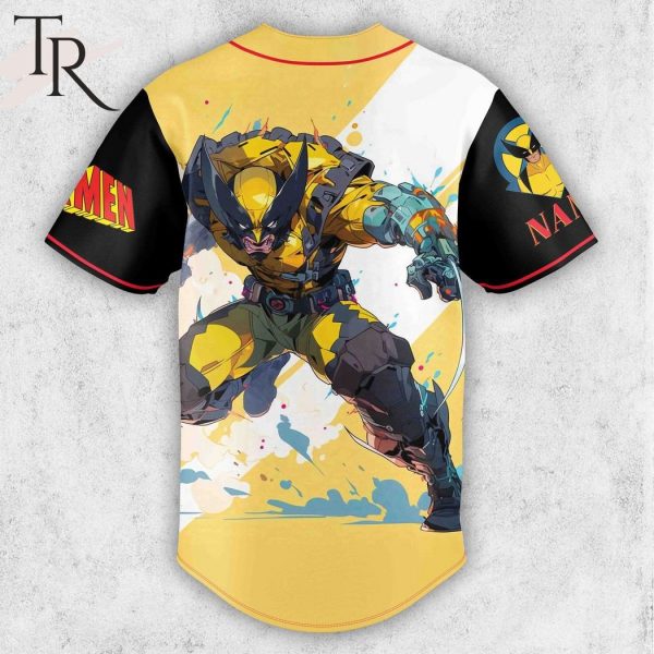 X-Men Wolverine Custom Baseball Jersey