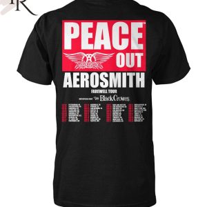 Aerosmith Farewell Tour 2024 Peace Out Tour T-Shirt
