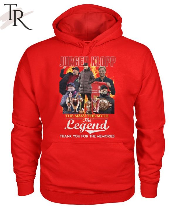 Jurgen Klopp The Man The Myth The Legend Thank You For The Memories T-Shirt