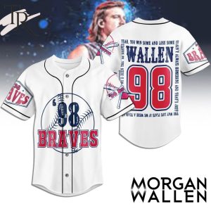 Braves Morgan Wallen 98 Custom Baseball Jersey