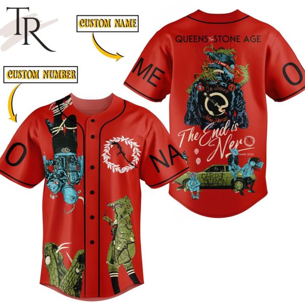 Queens Of The Stone Age The End Is Nero Summer 2024 Custom Baseball Jersey
