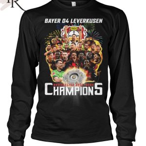 Bayer 04 Leverkusen Bundesliga 2023-2024 Champions T-Shirt