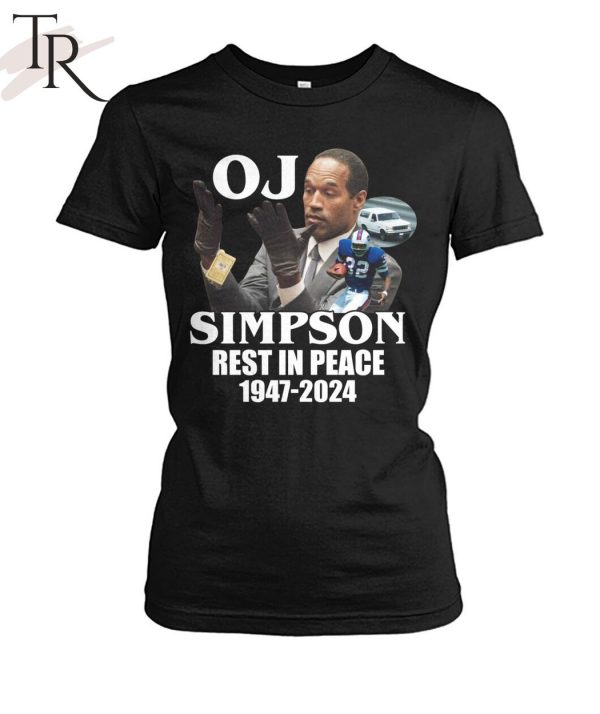 O. J. Simpson Rest In Peace 1947-2024 T-Shirt
