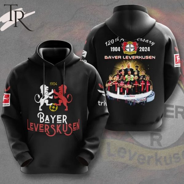 120th Anniversary 1904-2024 Bayer Laverkusen Hoodie