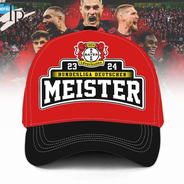 Bayer 04 Leverkusen 23-24 Bundesliga Deutscher Meister Classic Cap – Red