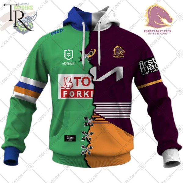 Mix 2 NRL Teams Select Any 2 Teams to Mix and Match! Hoodie