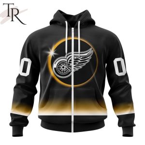 NHL Detroit Red Wings Special Eclipse Design Hoodie