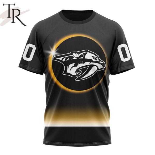 NHL Nashville Predators Special Eclipse Design Hoodie