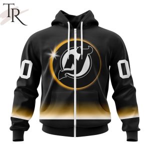 NHL New Jersey Devils Special Eclipse Design Hoodie