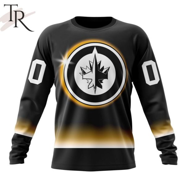 NHL Winnipeg Jets Special Eclipse Design Hoodie