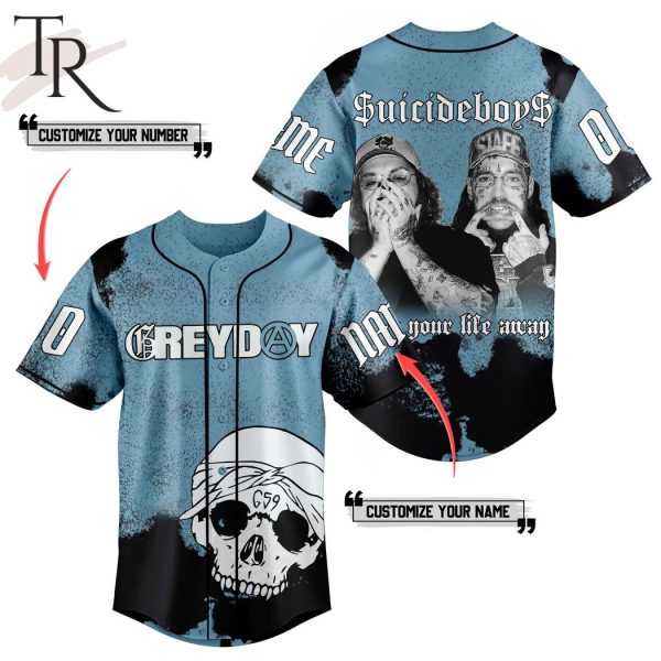 Greyday Suicideboys Sign Your Life Away Custom Baseball Jersey