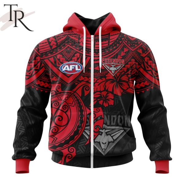 AFL Essendon Football Club Polynesian Concept Kits Hoodie