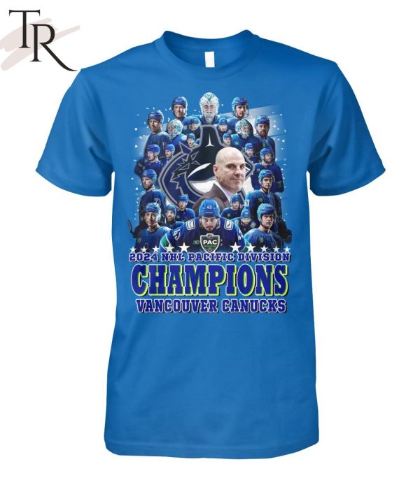 2024 NHL Pacific Division Champions Vancouver Canucks T-Shirt
