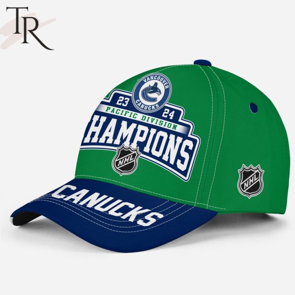 Vancouver Canucks Pacific Division 23-24 Champions Go Canucks Classic Cap – Green