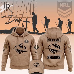 NRL Cronulla-Sutherland Sharks Anzac Round Unisex Hoodie, Longpants, Cap